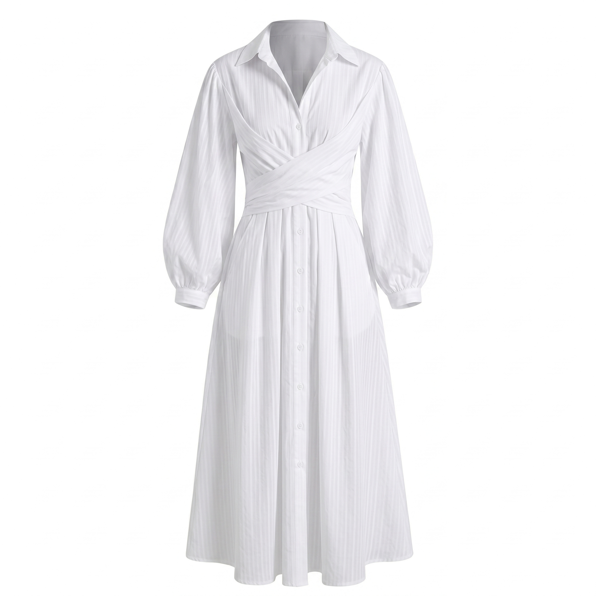 Stripe wrap dress