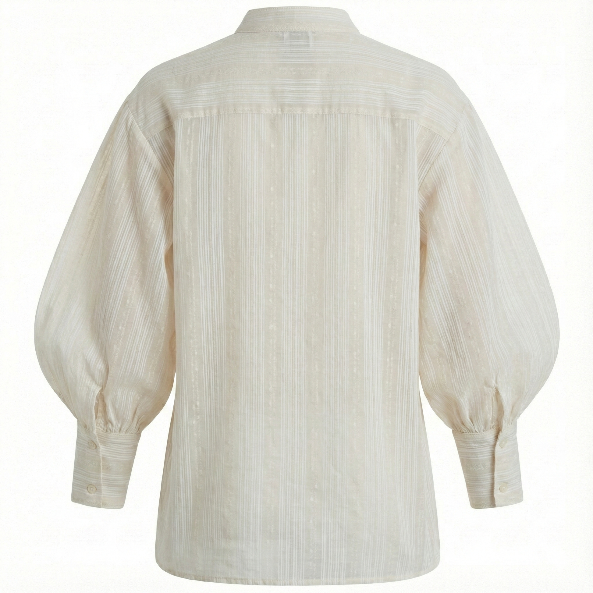 Solid Ballon Sleeve Shirt