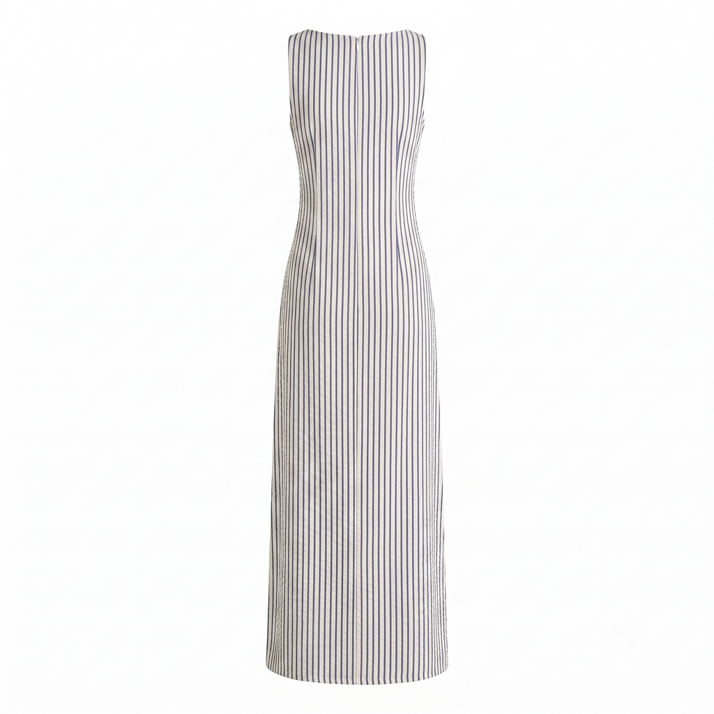 Stripe Tie-Back Dress