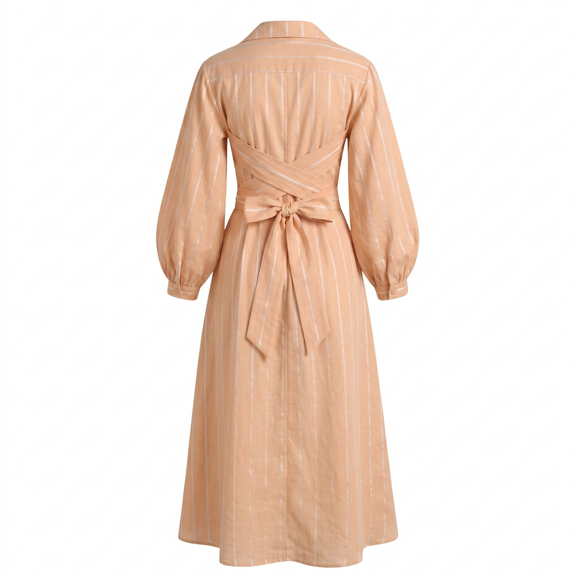 Stripe wrap dress