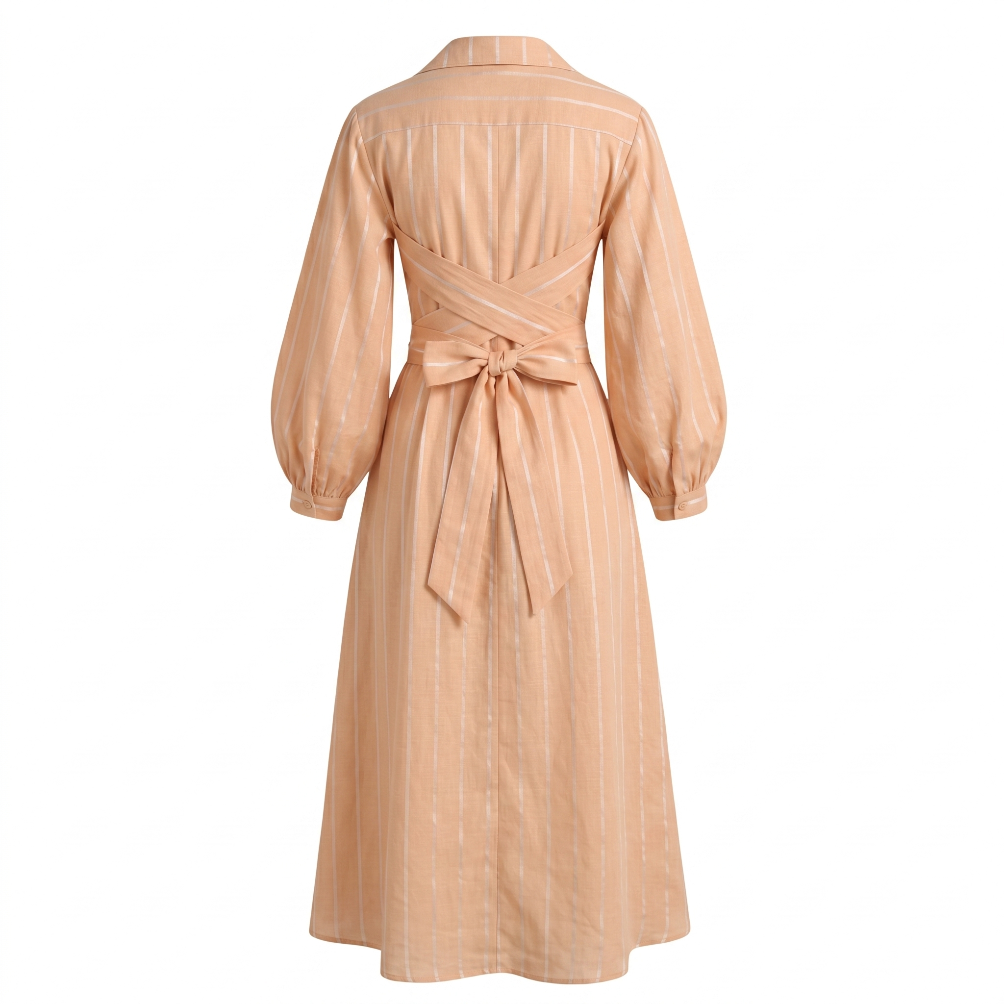 Stripe wrap dress