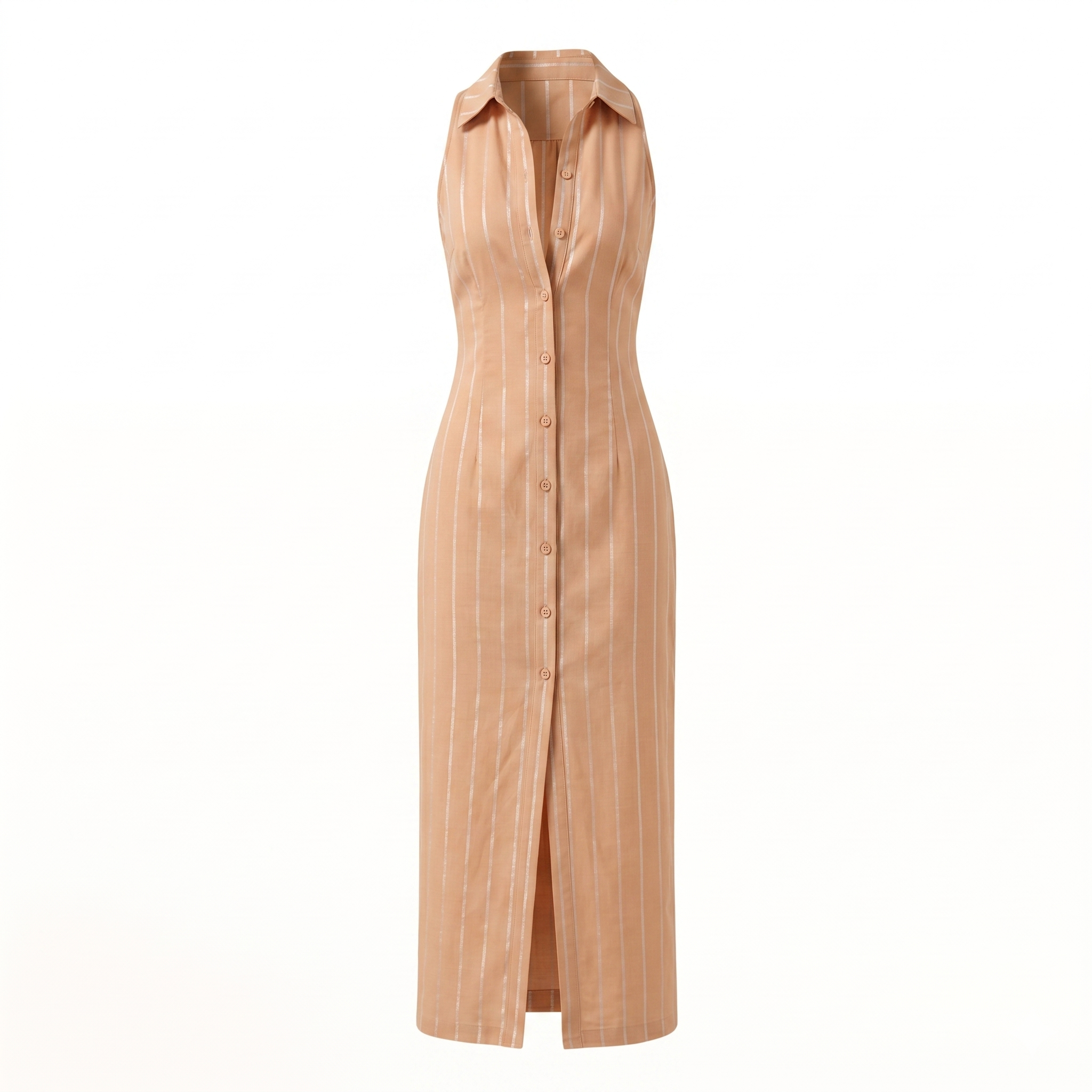 Stripe Sculpt Shirt Dress