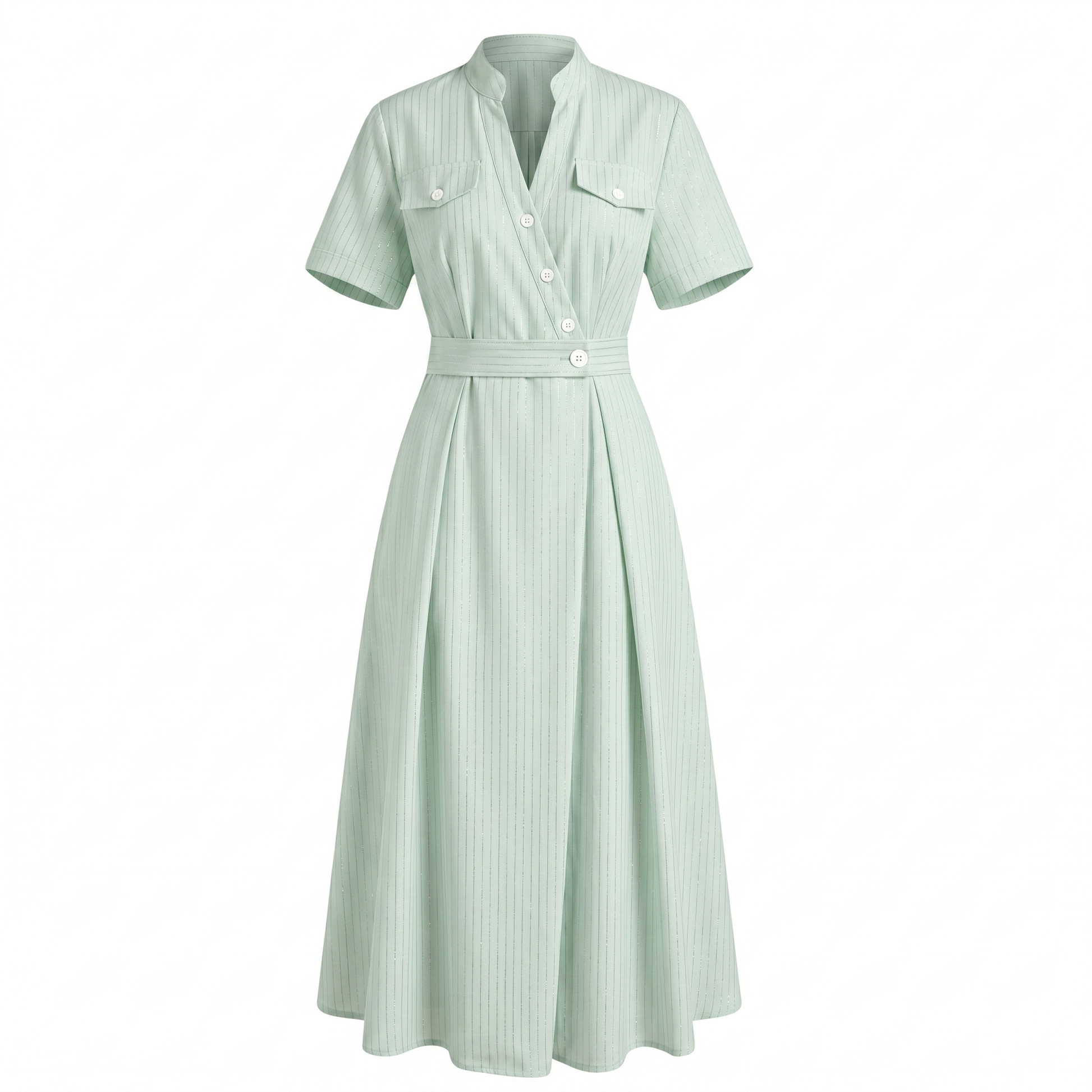 Stripe shirt dress