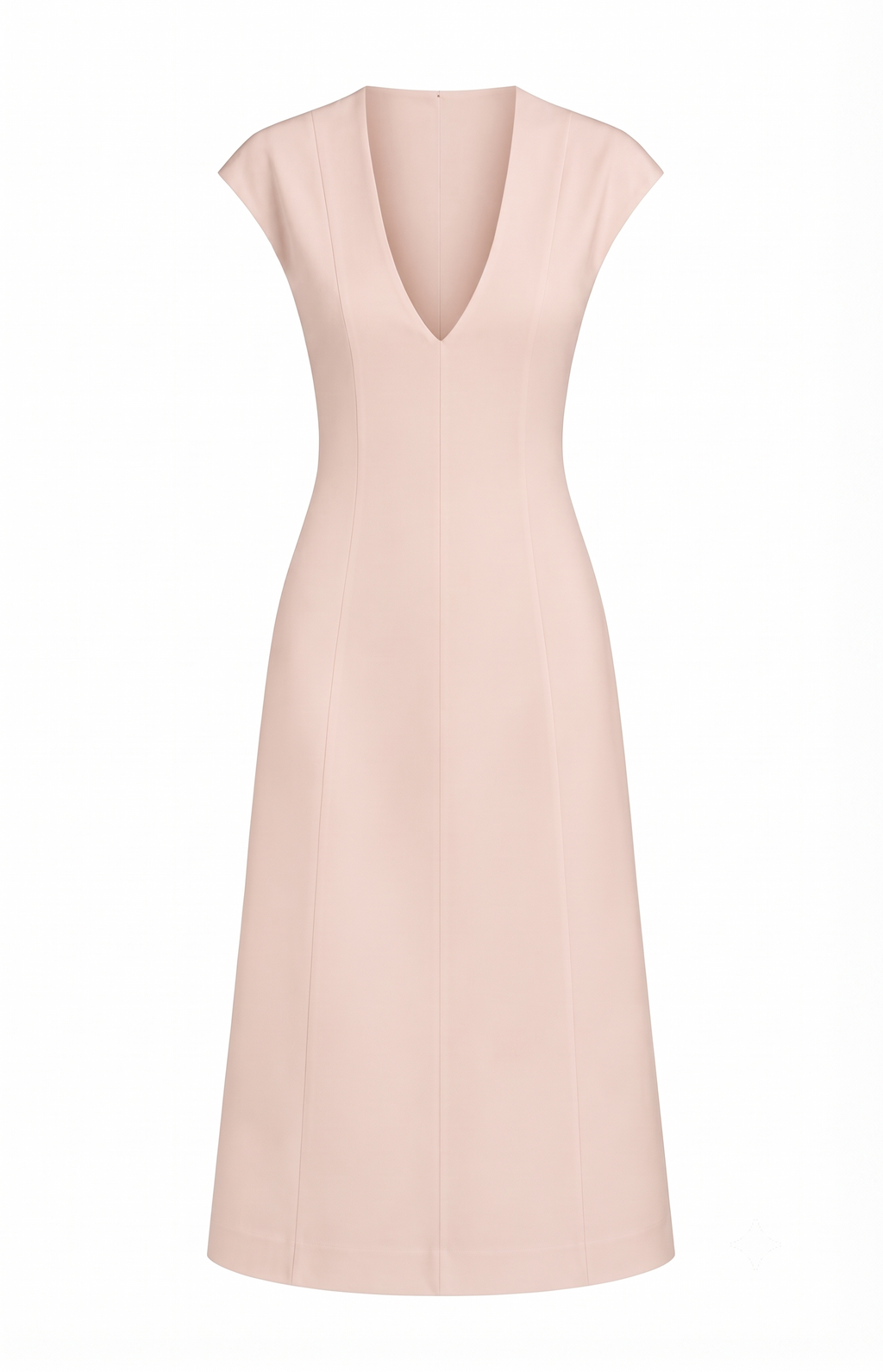 Cotton V-Neck Dress
