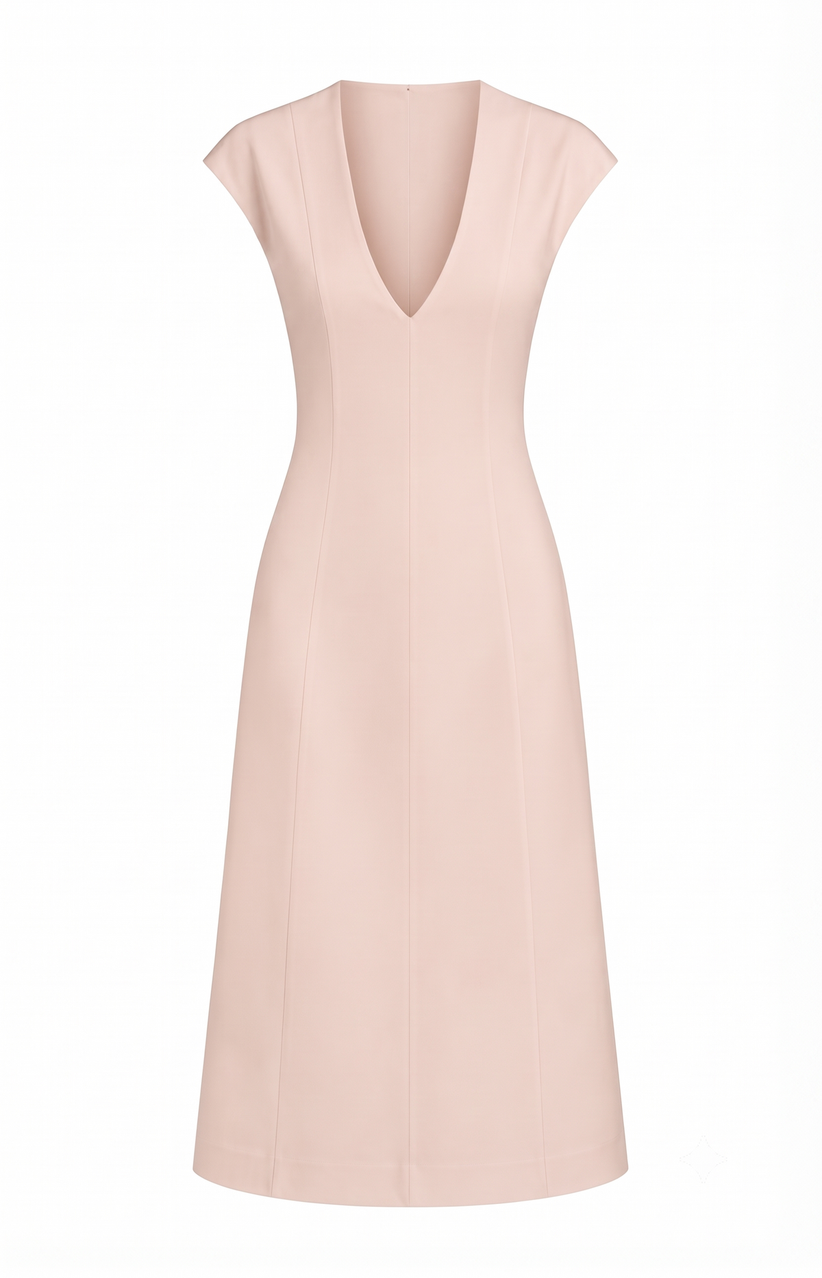 Cotton V-Neck Dress