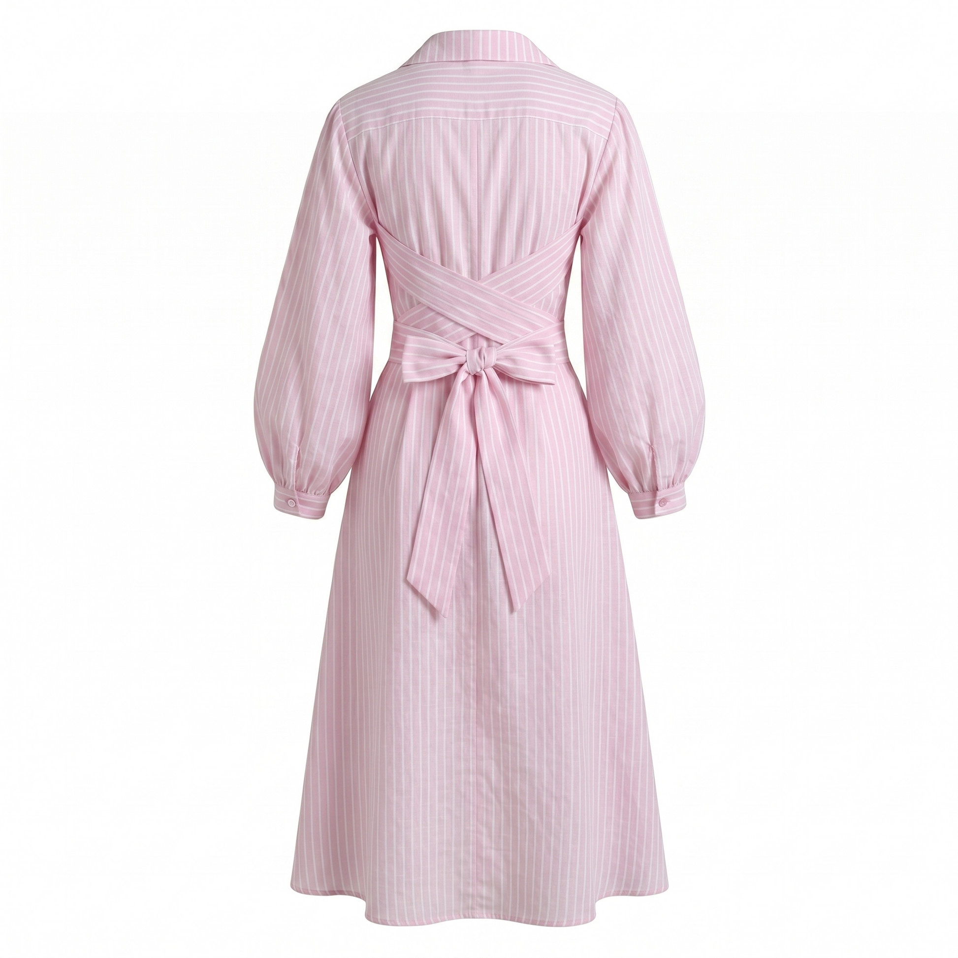 Stripe wrap dress