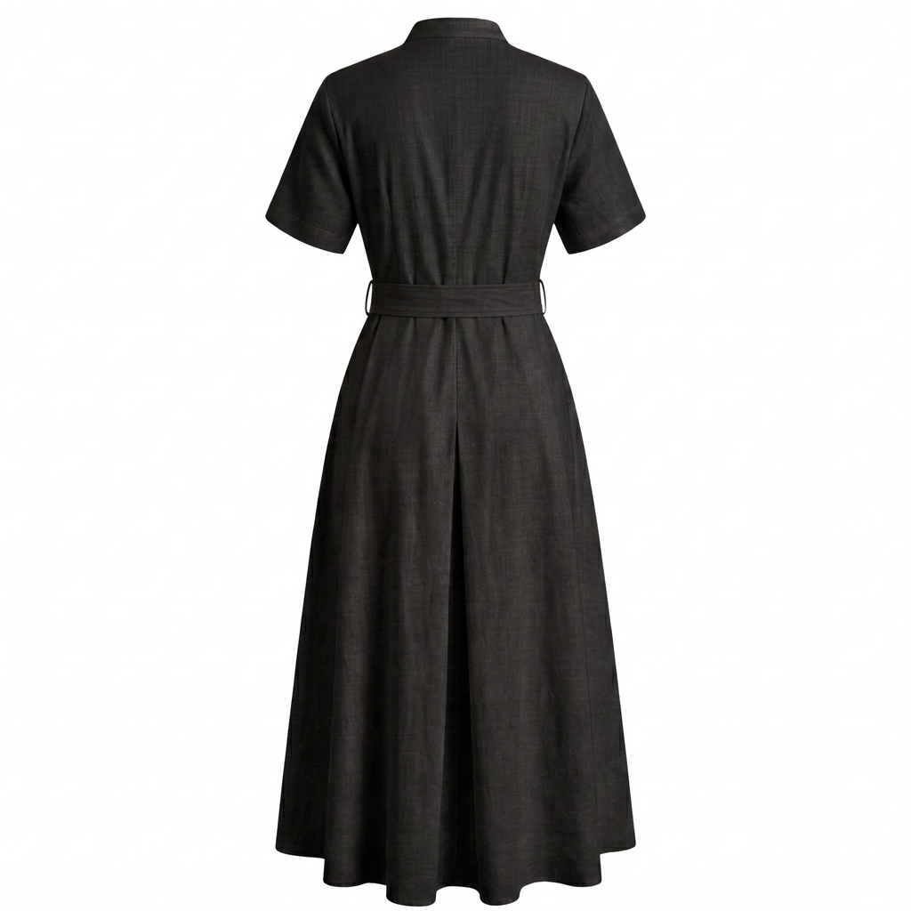 Cotton shirt dress