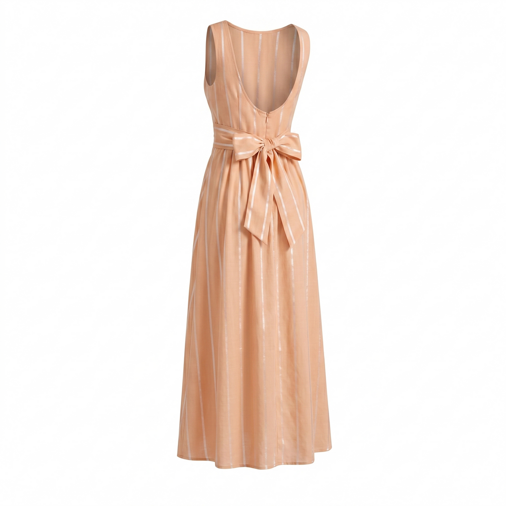 Stripe Tie-Back Dress