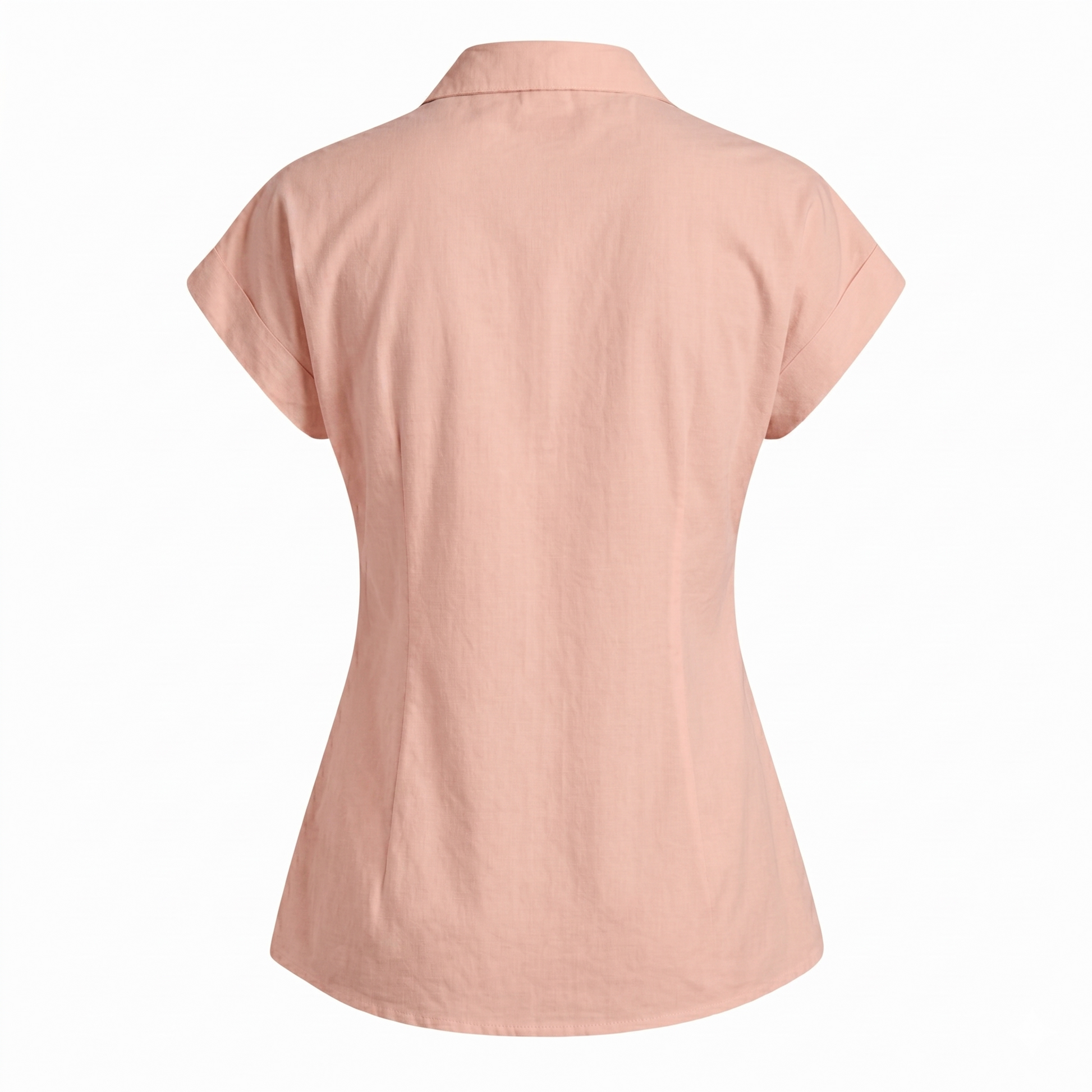Women’s Solid Cap Sleeve Shirt Top-Cotton