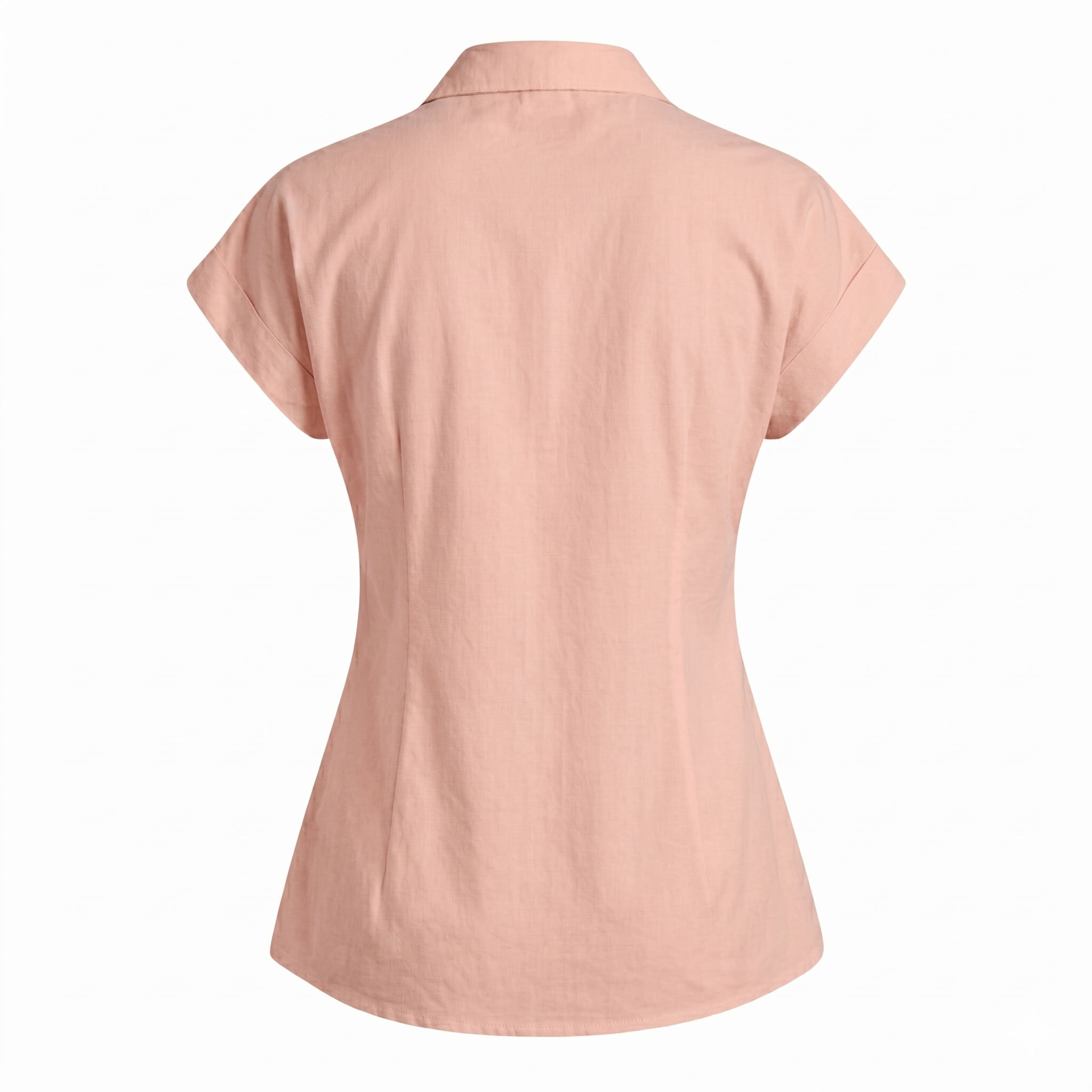 Women’s Solid Cap Sleeve Shirt Top-Cotton