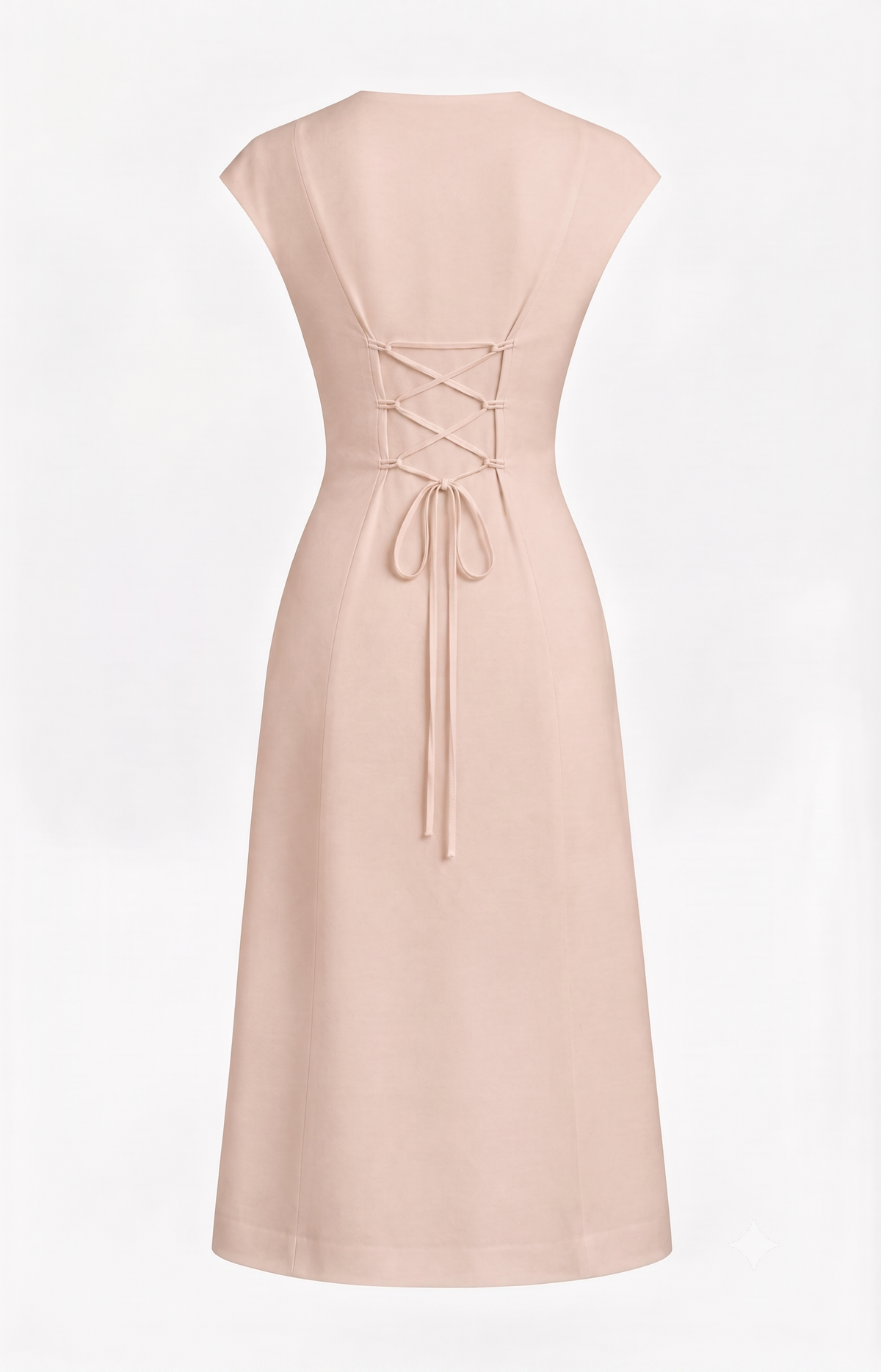 Cotton V-Neck Dress