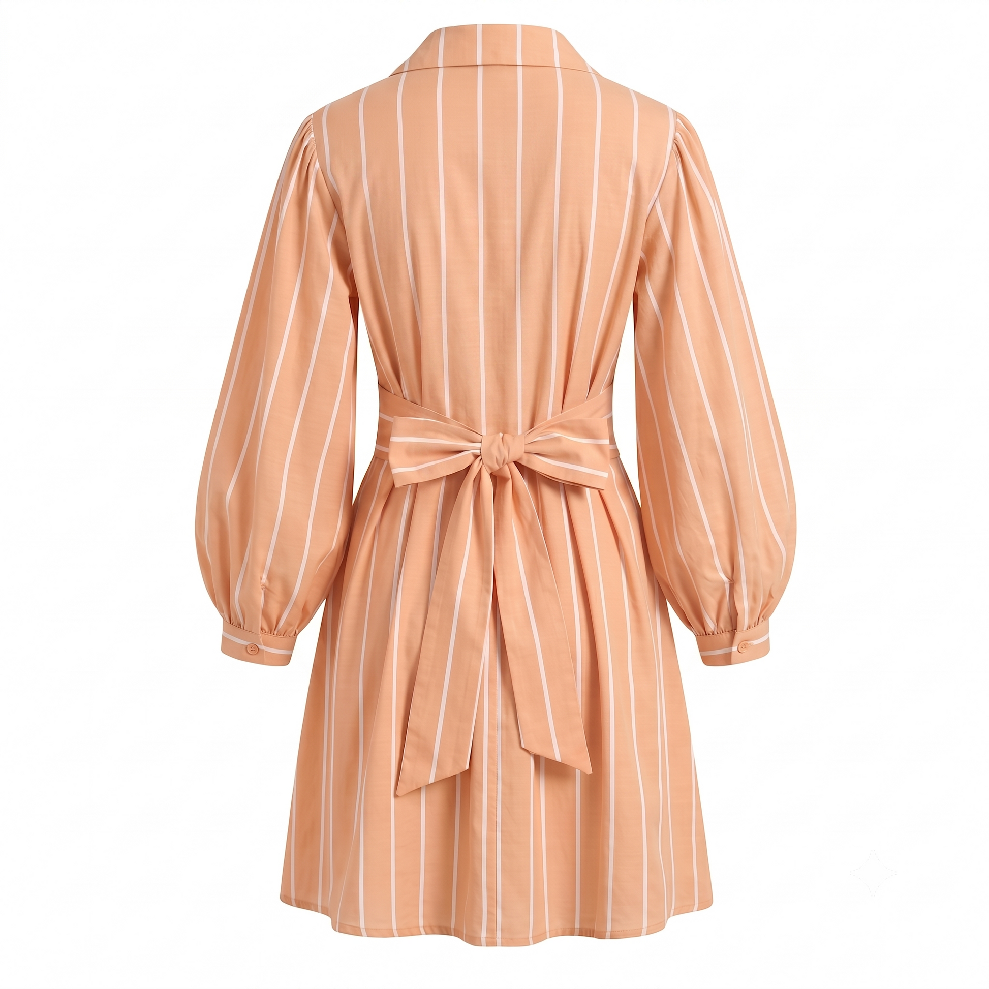 Stripe wrap short dress