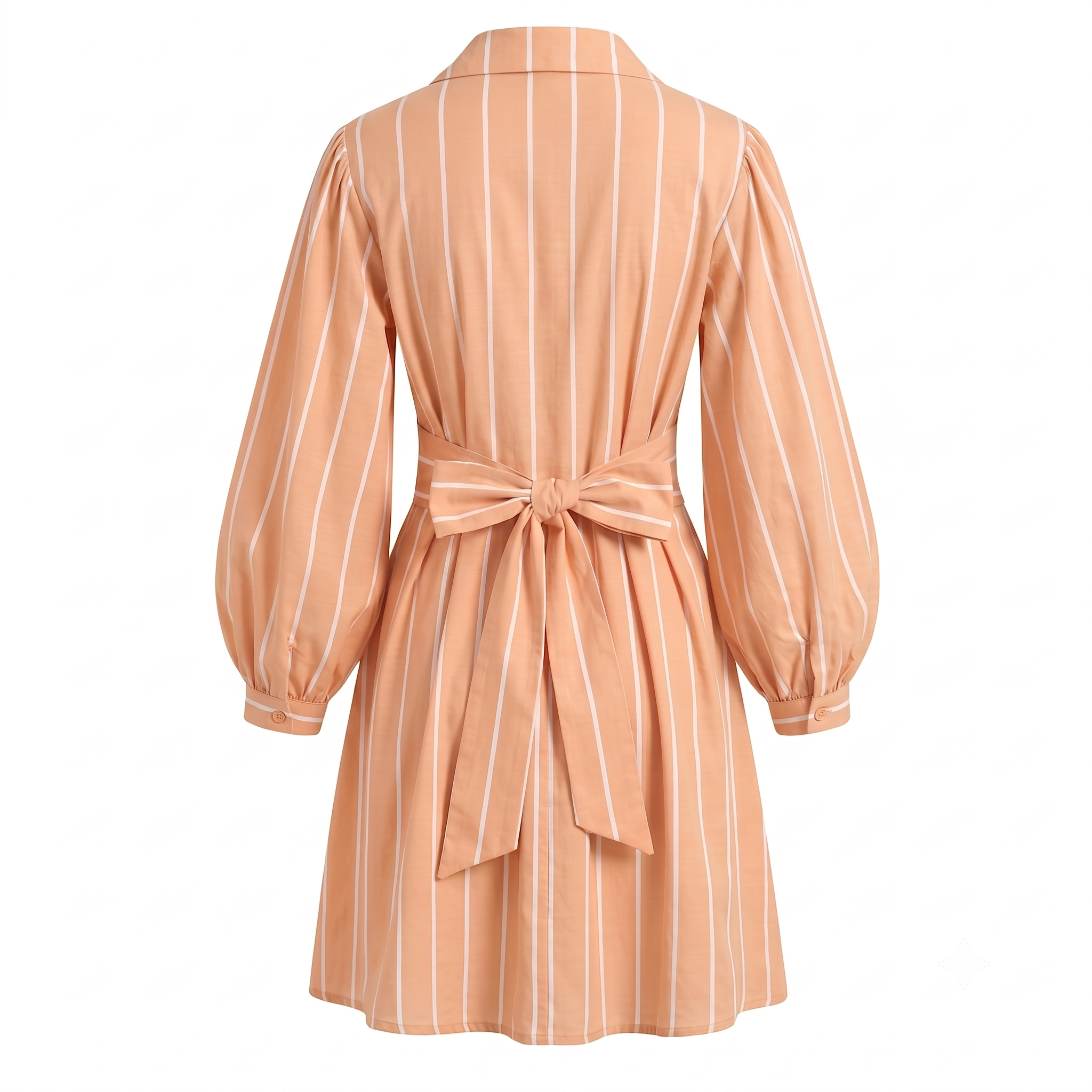 Stripe wrap short dress