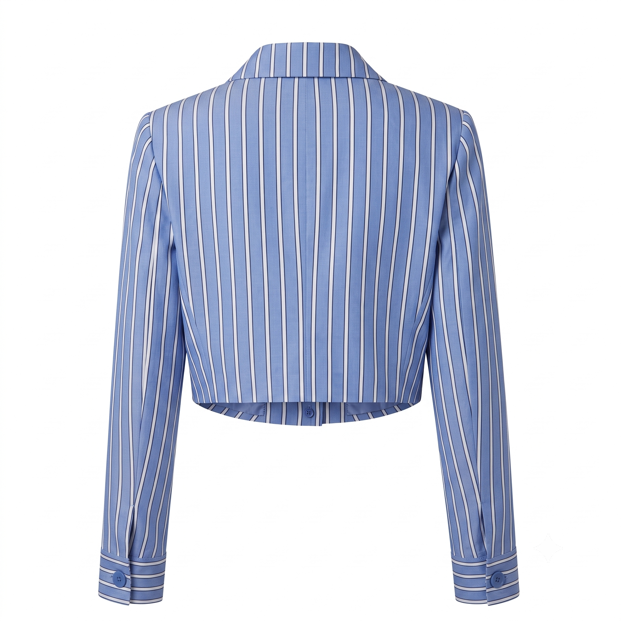 Stripe crop shirt