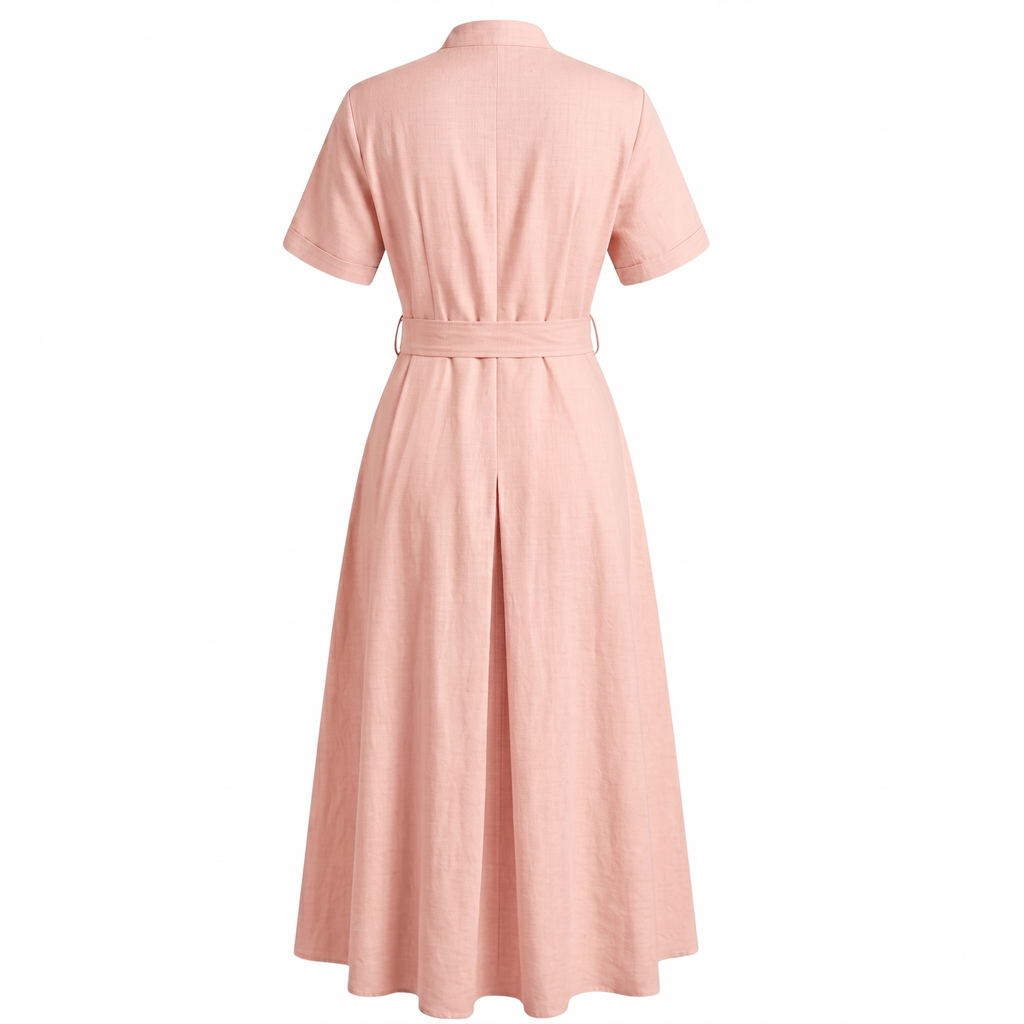Cotton shirt dress
