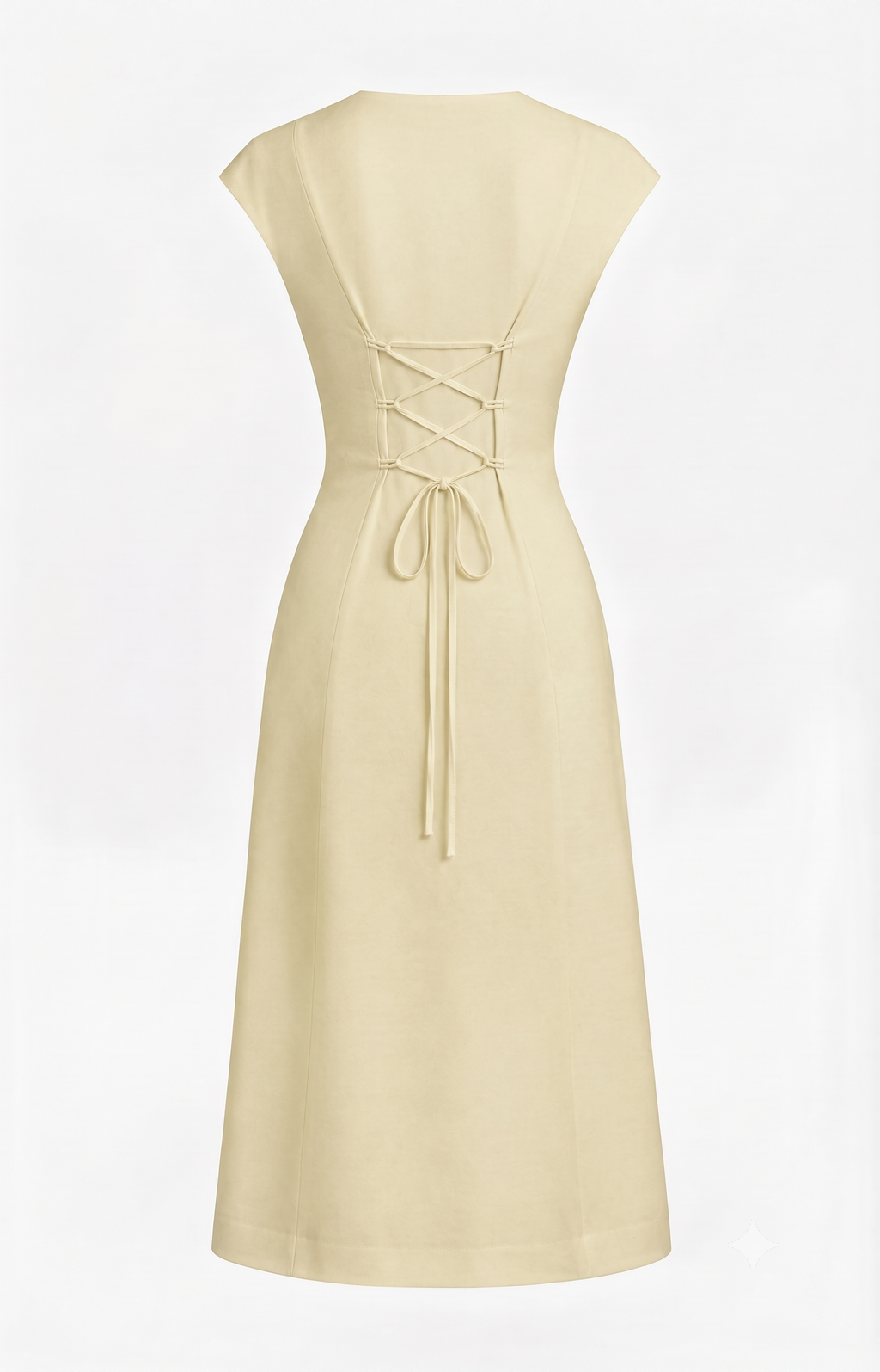 Cotton V-Neck Dress