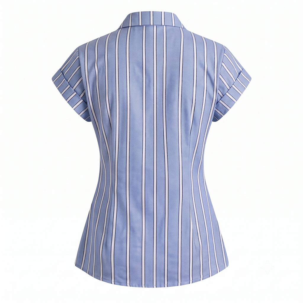 Stripe Tailored Shirt-Cotton