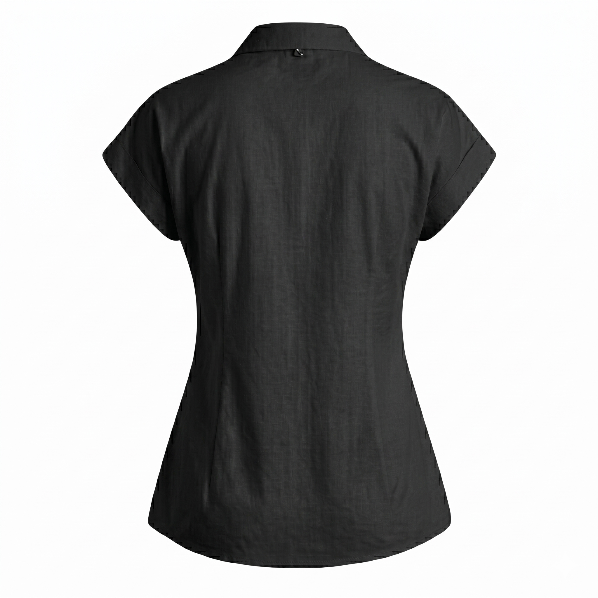 Women’s Solid Cap Sleeve Shirt Top-Cotton