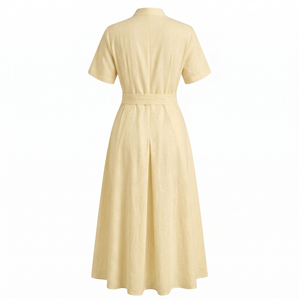 Cotton shirt dress