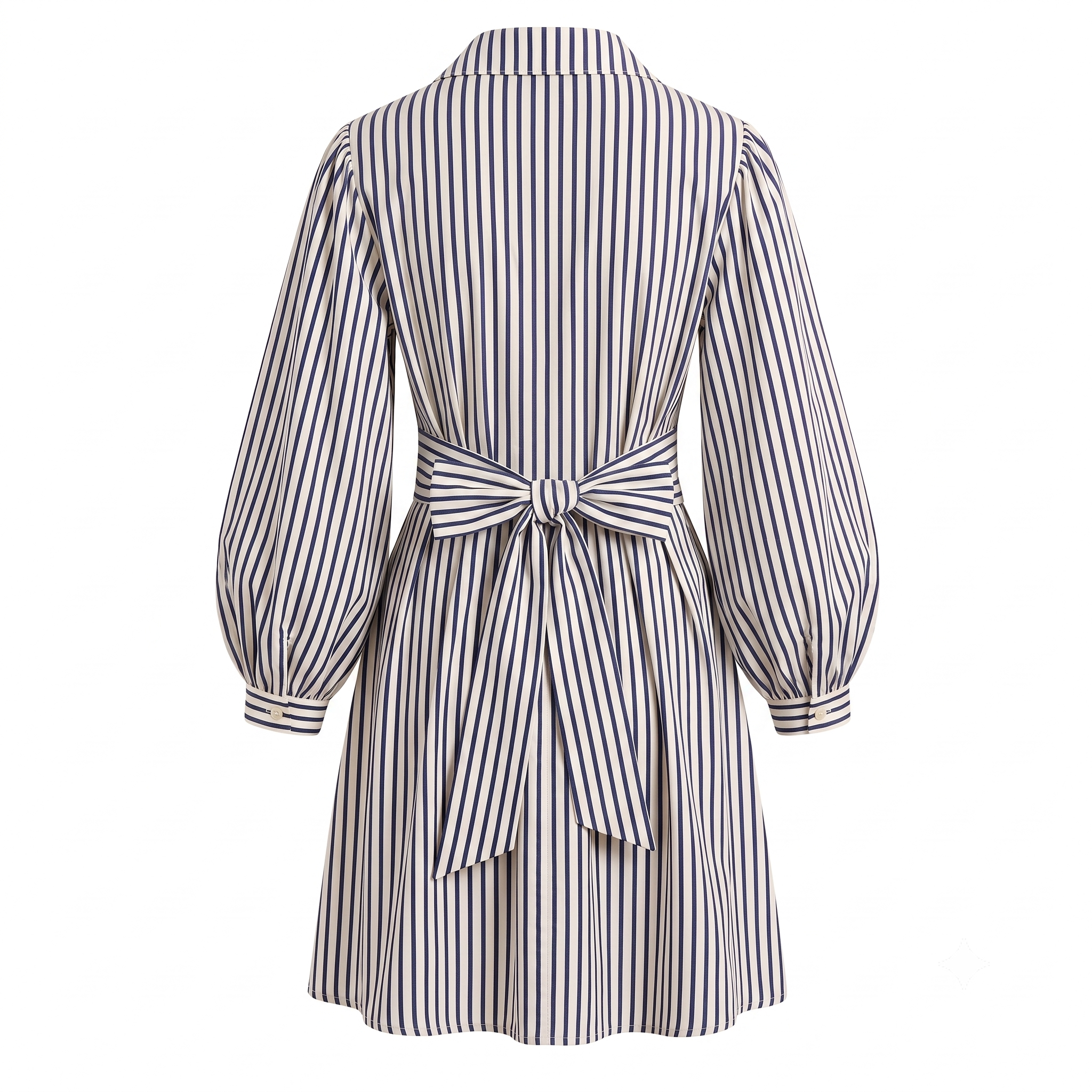 Stripe wrap short dress
