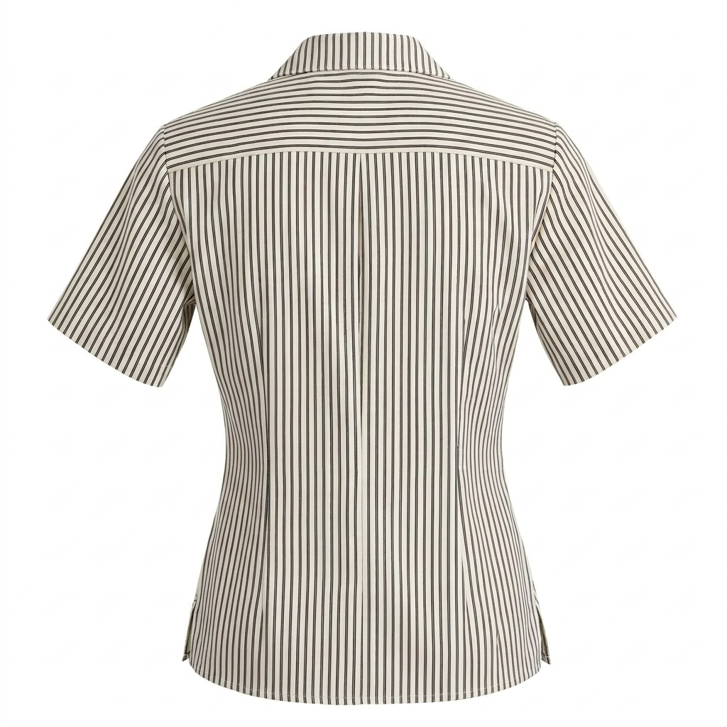 Beige Stripe Tailored Shirt