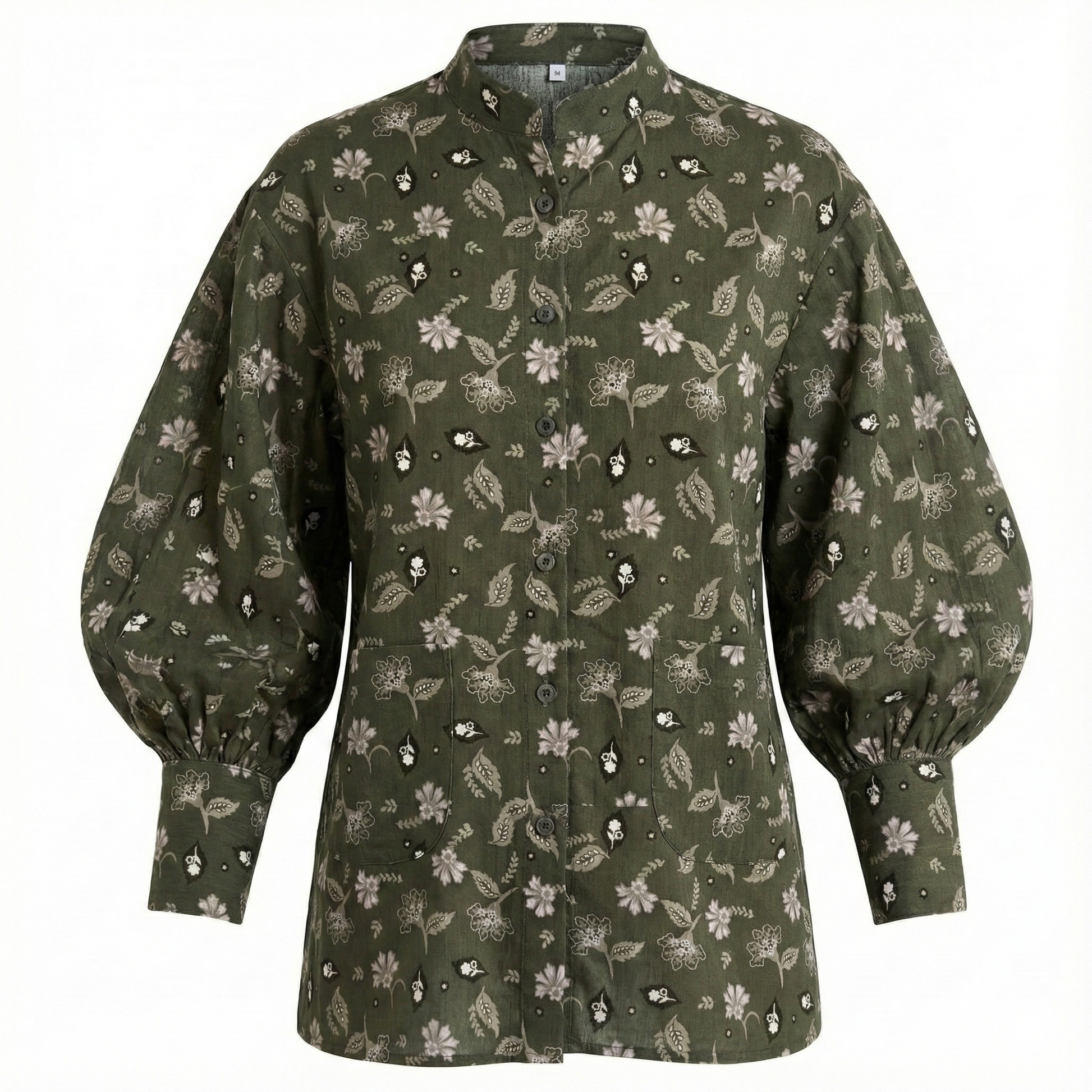 Floral Ballon sleeve shirt