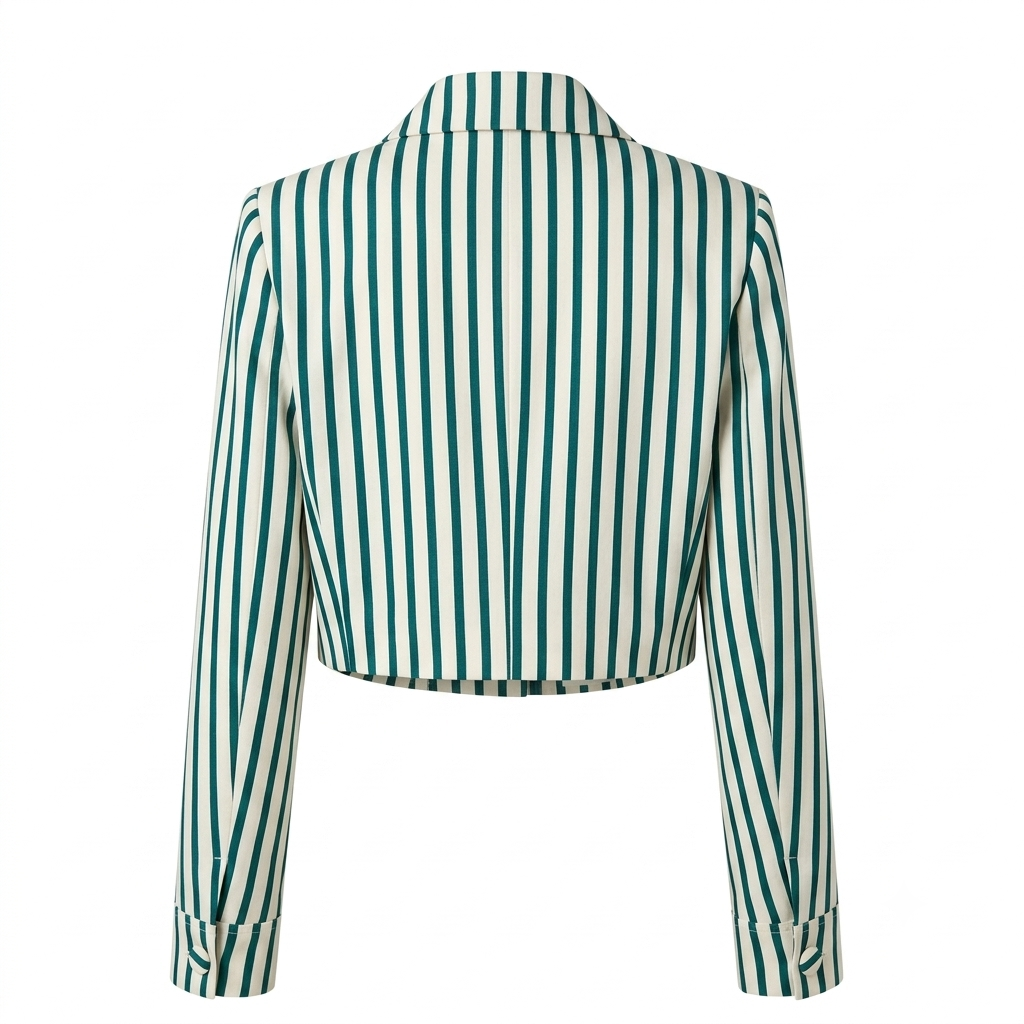 Stripe crop shirt