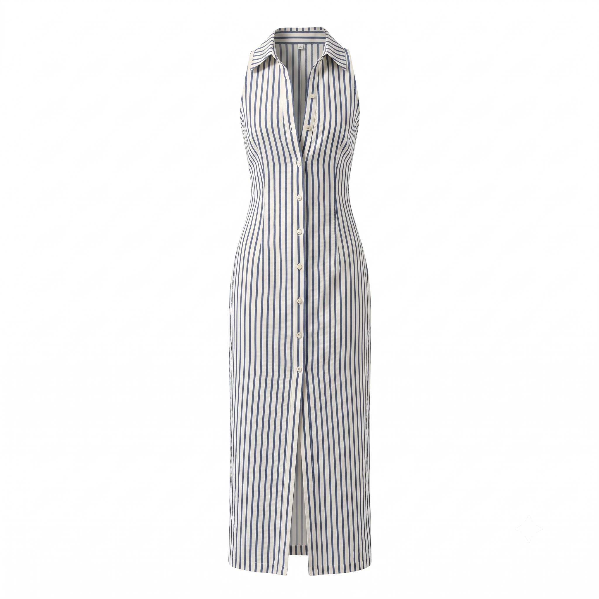 Stripe Sculpt Shirt Dress