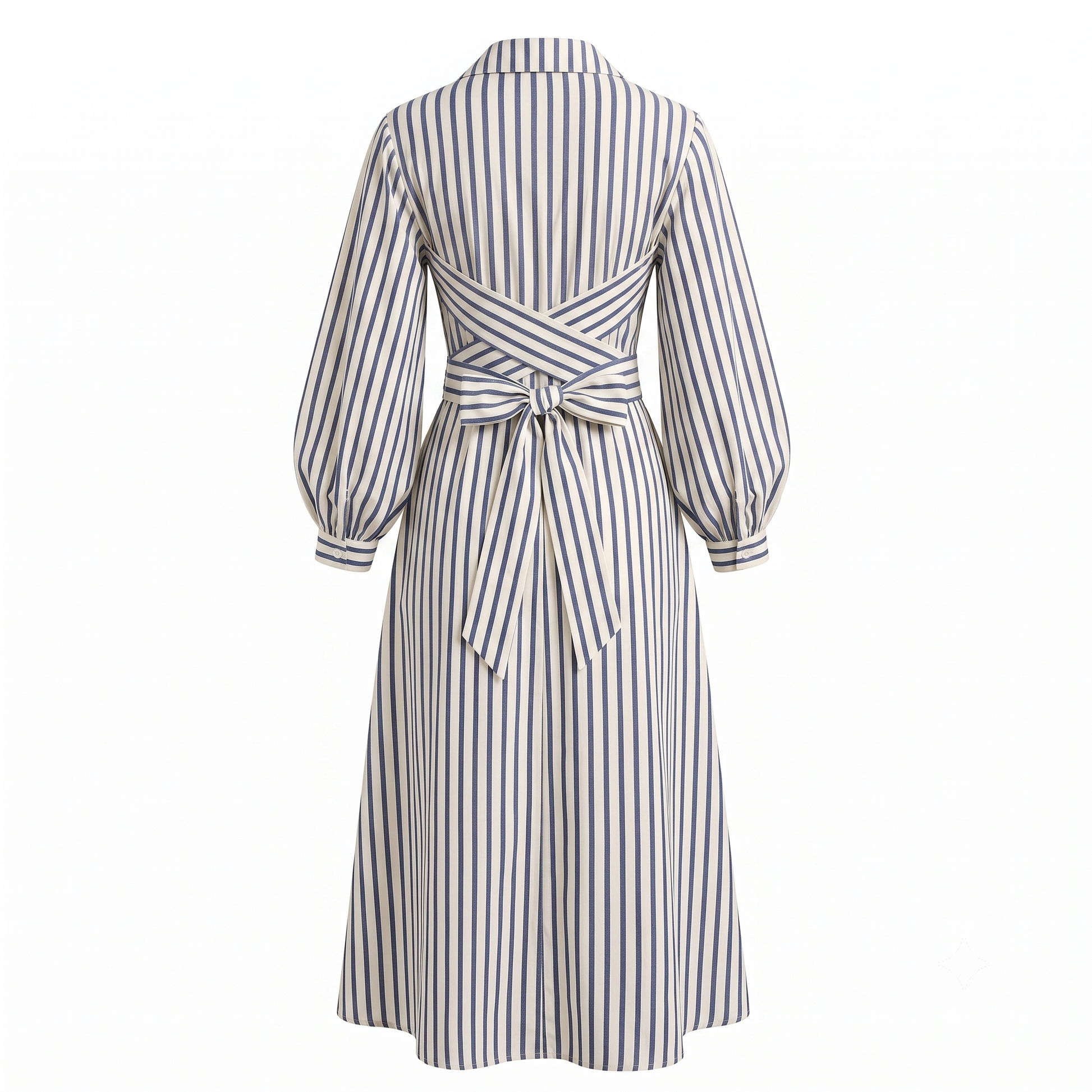 Stripe wrap dress