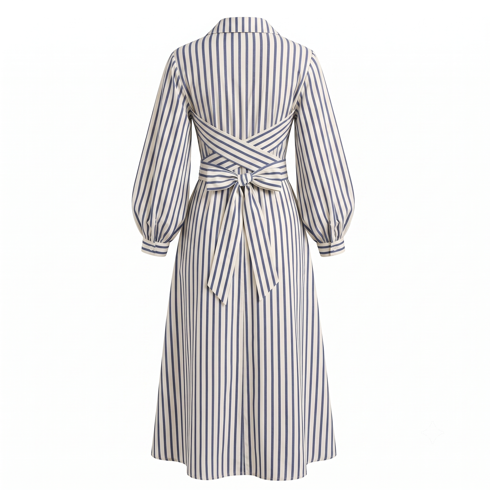 Stripe wrap dress
