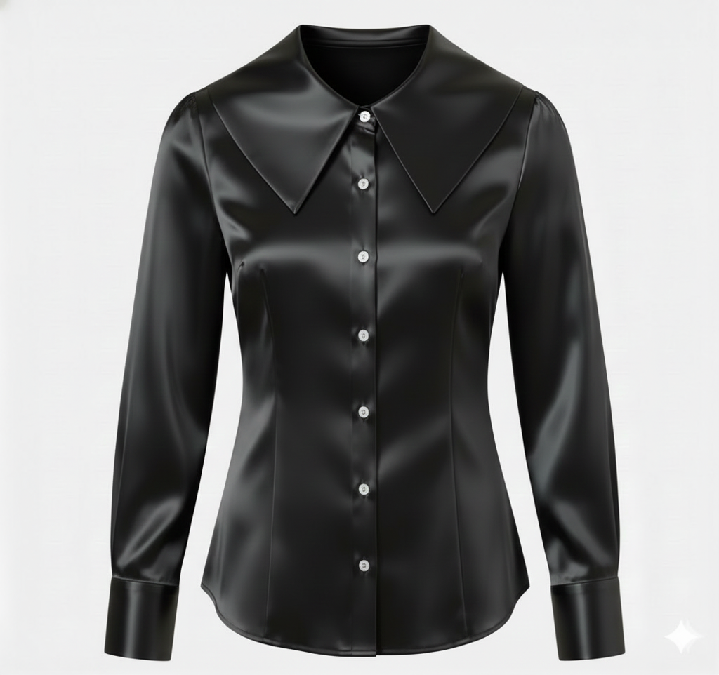 Satin Collar Shirt