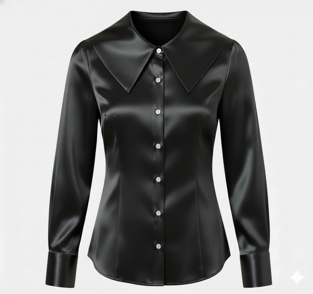 Satin Collar Shirt