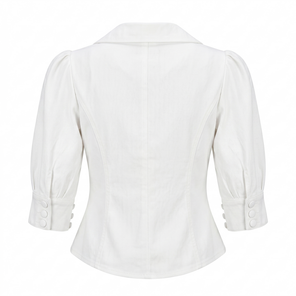 Women’s Puff Sleeve Top-Linen