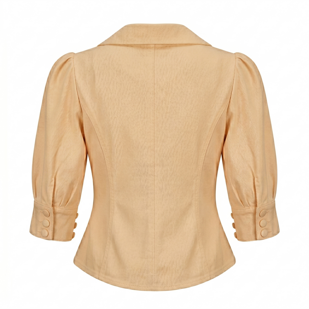 Women’s Puff Sleeve Top-Cotton
