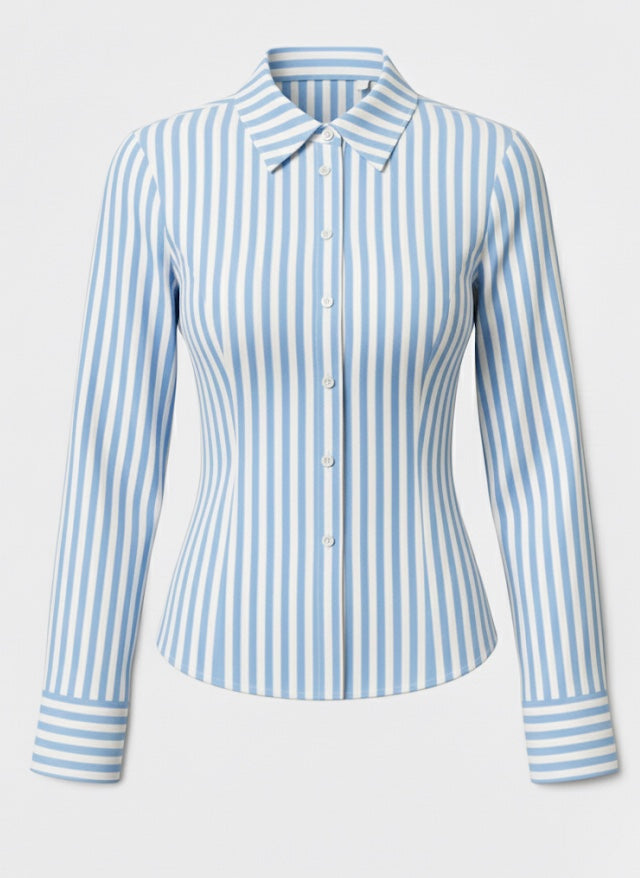 Corset Stripes Fitted Shirts