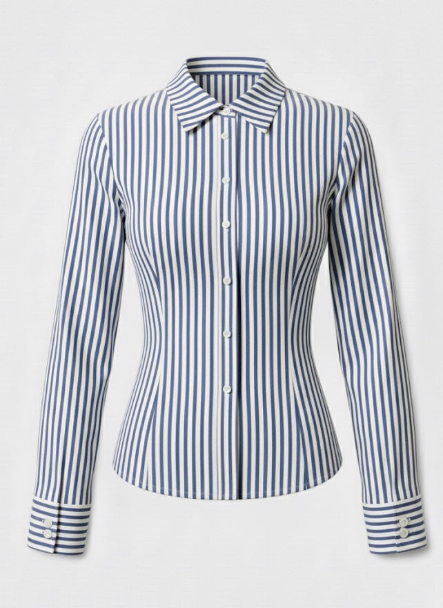 Corset Stripes Fitted Shirts