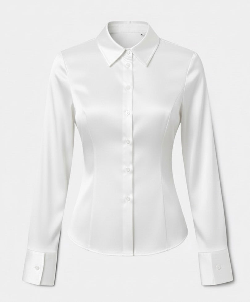 Corset Plain Fitted Shirt