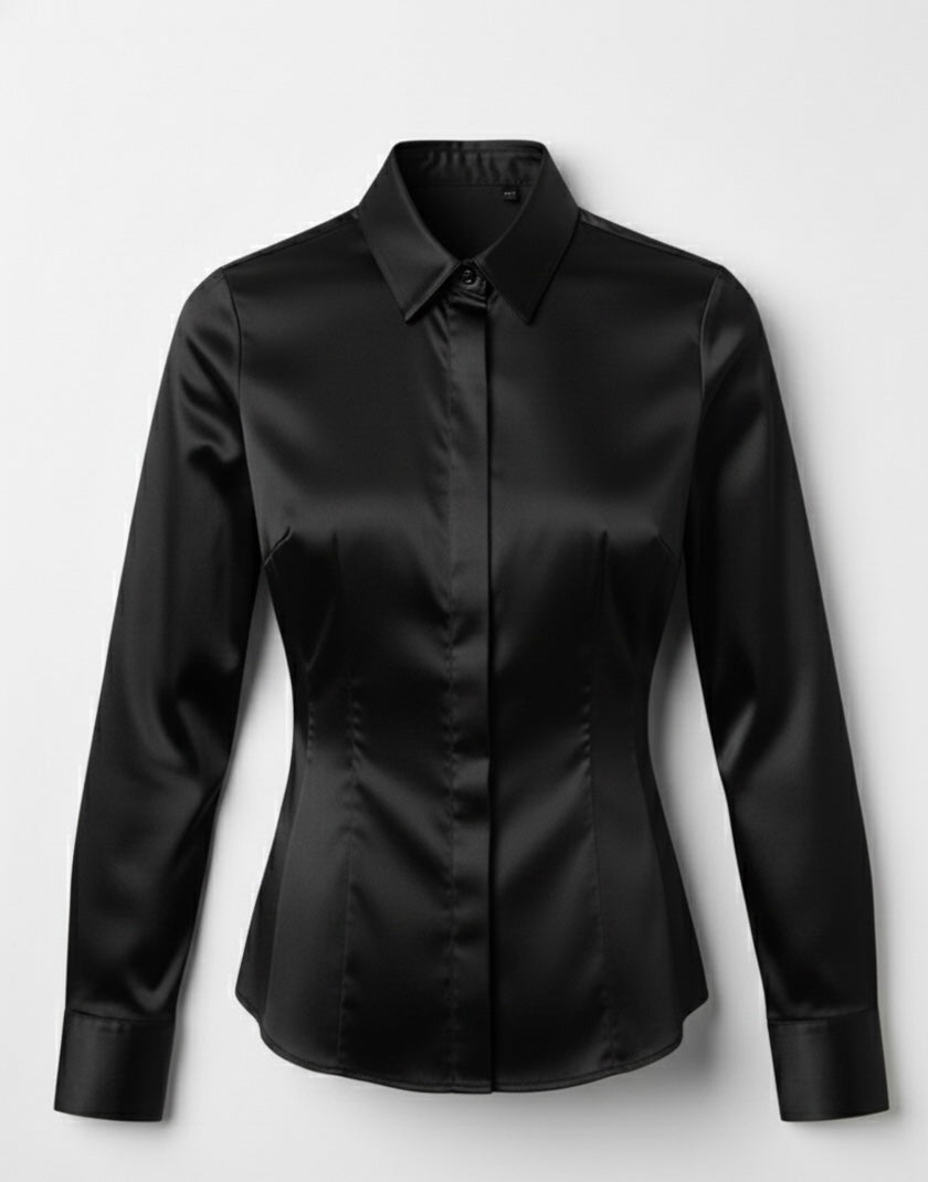 Satin Fitted Shirt